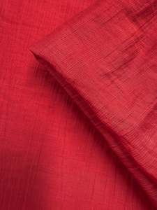 Textured Designer Voile - True Red - 155cm