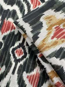 Designer Cotton: Textured Designer Cotton - Spice Loom - 150cm