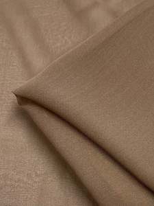Silk Chiffon Georgette: Pure Silk Georgette - Bark - 135cm