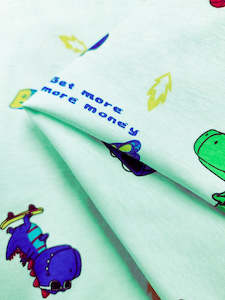 Printed Jersey: Printed Jersey - Dino - 155cm