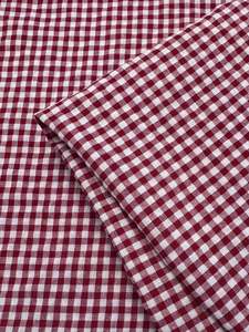 Linen Blend - Red & White Mini- 145cm