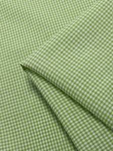 Linen: Linen Blend - Green Glow & White - 145cm