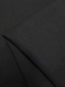 Linen: Linen Blend - Black - 148cm