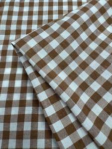 Linen Blend - Caramel Cafe & White - 150cm