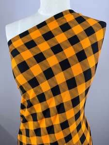 Printed Lycra - Orange & Black - 170cm