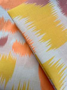 Cotton Voile - Tangerine Palm - 145cm