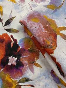 Rayon: Designer Rayon - Autumn Garden - 142cm
