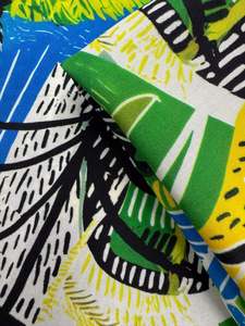 Rayon: Designer Rayon - Electric Jungle - 145cm