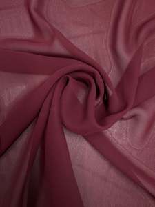Chiffon: Hi-Multi Chiffon - Red Plum - 150cm