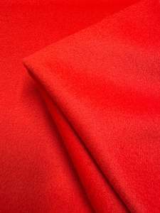 Outerwear Fabric: Wool Cashmere - Mandarin Red - 150cm