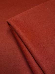 Outerwear Fabric: Wool Cashmere - Rust - 150cm
