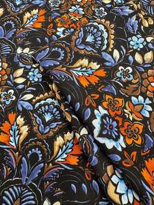 Viscose Fabric: Mercerised Viscose  - Autumn Medallion - 150cm