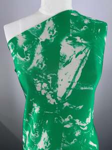 Viscose Fabric: Viscose Knit - Emerald Wash - 140cm