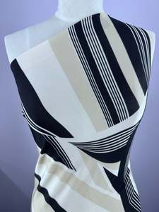 Viscose Fabric: Viscose Knit - Monochrome - 140cm