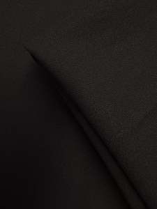 Pure Wool Twill Suiting - Sphere Black - 158cm