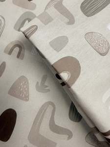 Printed Cotton - Stone Abstract - 150cm