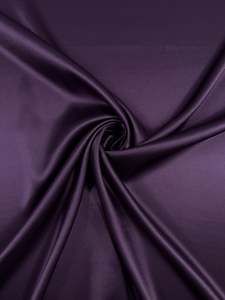 Fabric Satin: Satin Deluxe - Plum - 150cm