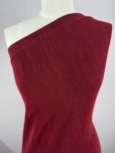 Knits: Textured Knit - Winery - 132cm