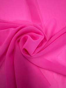 Chiffon: Hi-Multi Chiffon - Fluro pink - 150cm