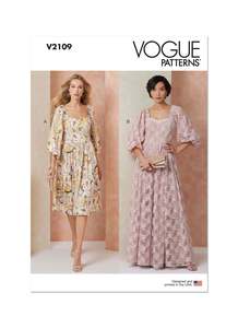 Pattern - Vouge - 2109 - Misses’ Gown in Two Lengths