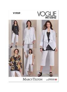Sewing Patterns: Pattern - Vogue - V1959 -  Misses’ Jacket, Tunics and Trousers by Marcy Tilton