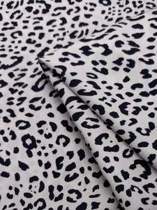 Viscose Fabric: Mercerised Viscose  - Blush Leopard - 145cm