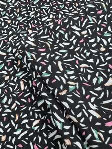 Viscose Fabric: Mercerised Viscose  -  Static Confetti - 145cm
