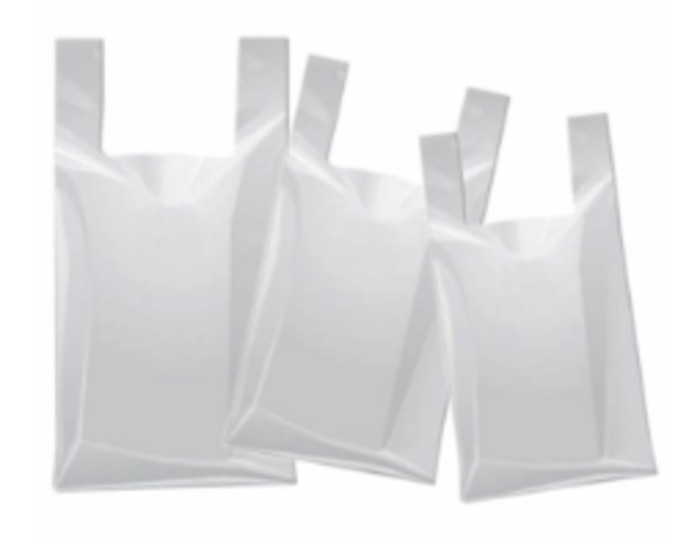 Rubbish Bags And Bins: Medium White Singlet Bin Liners