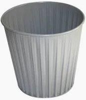 Rubbish Bags And Bins: Round Metal Office Waste Bin