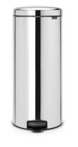S/steel Round Pedal Bin 30lt