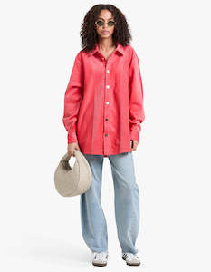 Acler: Netley Shirt - Rose Wood