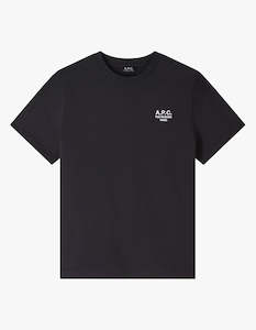 A P C: Standard Rue Madame GOTS T Shirt - TZC Black/White