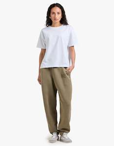 Alexander Wang: Essential Terry Classic Sweatpant Puff Paint Logo - Washed Walnut
