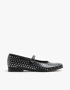 Alohas: Lucien Ballet Flats - Black Leather