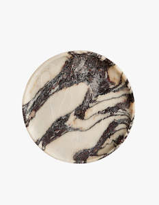 Linea Round Marble Tray - Calacatta Viola