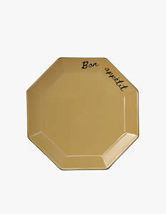 Black Blaze: Gem Dinner Plate - Wheat