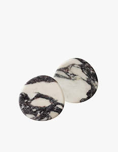 Marble Coaster Set - Calacatta Viola