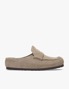 Birkenstock: Naples Wrapped Suede - Taupe