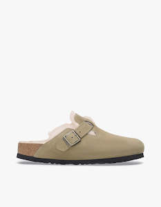 Birkenstock: Boston Shearling - Taupe