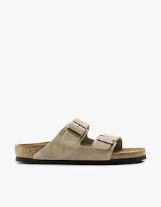 Birkenstock: Womens Arizona Suede Leather - Taupe