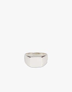 Type 009 Square Signet Ring - 925 Sterling Silver