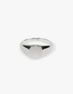 Type 018 Portrait Signet Ring - Sterling Silver