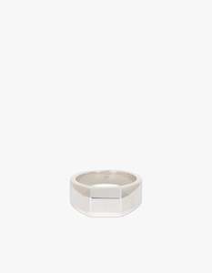 Bank Signet Ring - 925 Sterling Silver