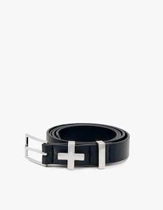 Dylan Kain: Brooklyn Belt - Silver/Black