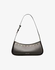 Dylan Kain: The Remi Studded Bag - Warm Gold/Black