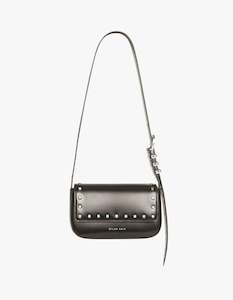 The Delilah Studded Bag - Silver/Black