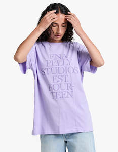 Ena Pelly Fourteen Logo Tee - Lilac