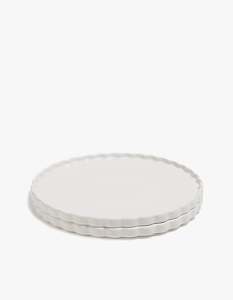 Ceramic Dinner Plate Set - White