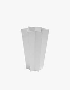 Fazeek: Metal Star Vase - White