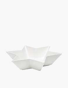 Ceramic Star Bowl - White
